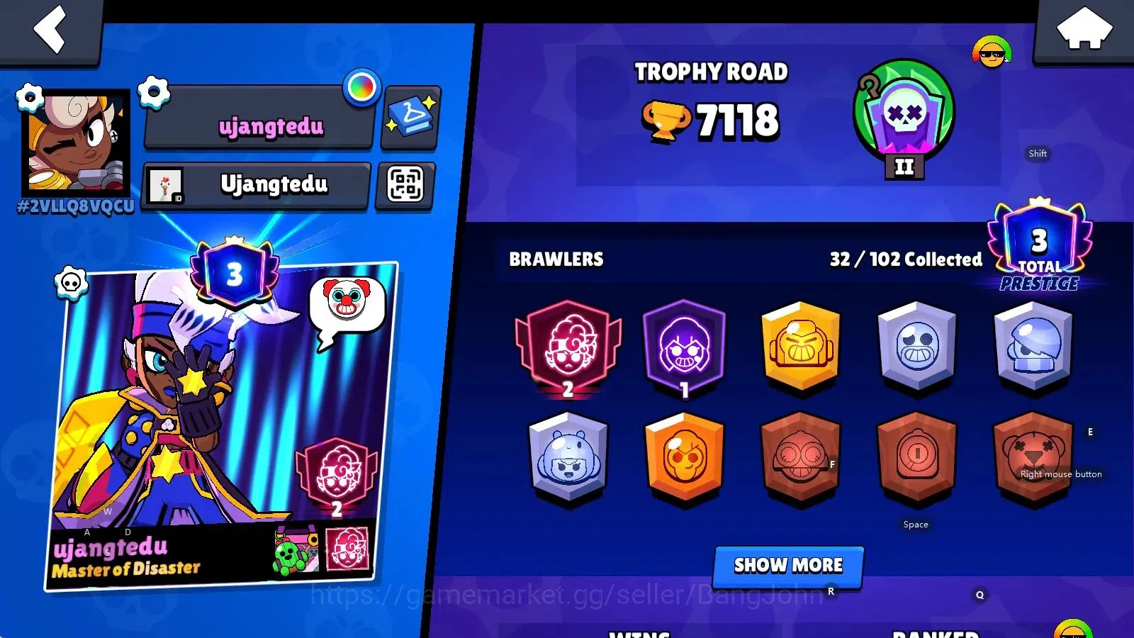 Brawl Stars Accounts Android | 7118 Thropy|32 Brawler-3 Max Lv(Shelly,S image 2