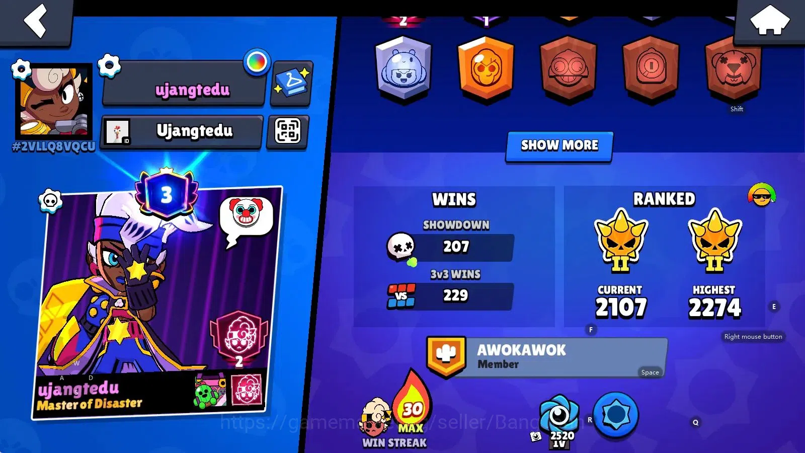 Brawl Stars Accounts Android | 7118 Thropy|32 Brawler-3 Max Lv(Shelly,S image 3