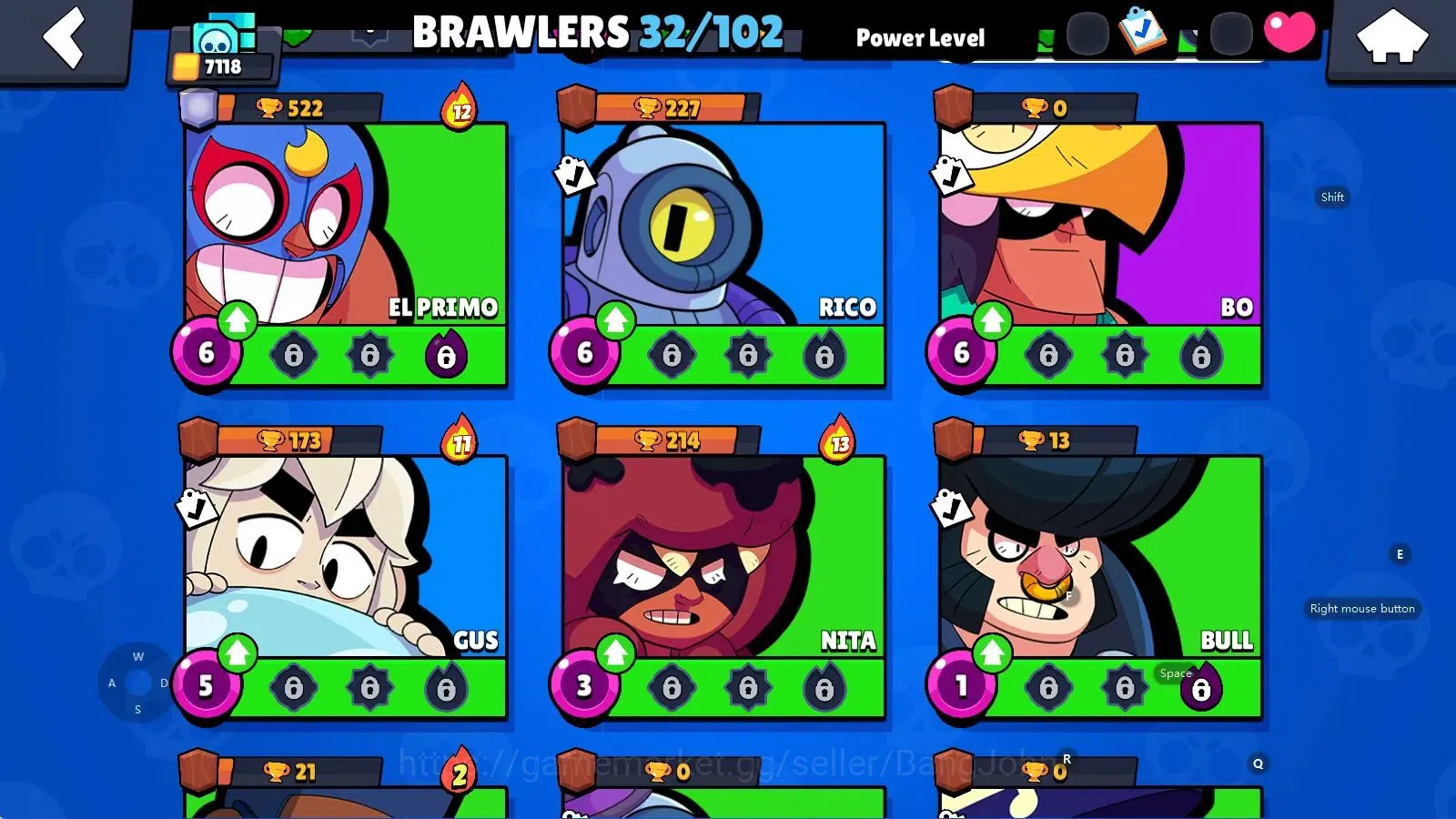 Brawl Stars Accounts Android | 7118 Thropy|32 Brawler-3 Max Lv(Shelly,S image 6