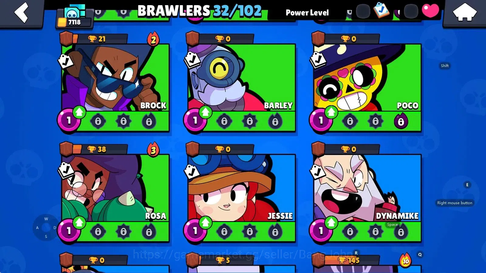 Brawl Stars Accounts Android | 7118 Thropy|32 Brawler-3 Max Lv(Shelly,S image 7