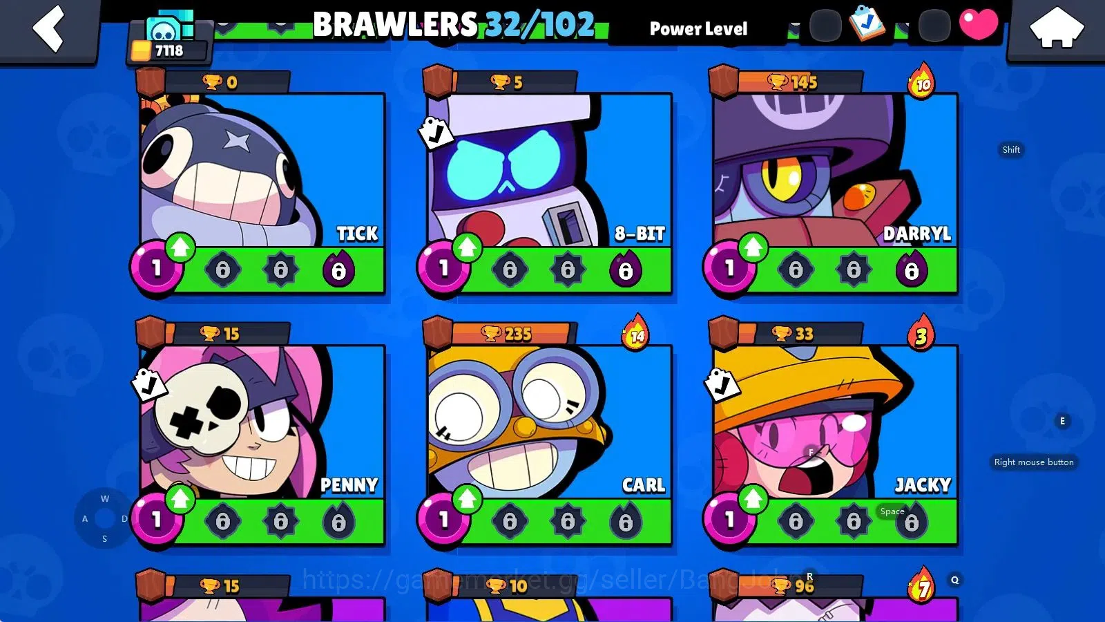 Brawl Stars Accounts Android | 7118 Thropy|32 Brawler-3 Max Lv(Shelly,S image 8
