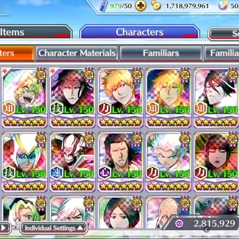 Bleach: Brave Souls Accounts Mid-Tier Global|50K Orb|TYBW26 Shuhei,Gremy,11th Aizen,New Ichigo,10th Ichigo,Duo Renewd,TYBW25