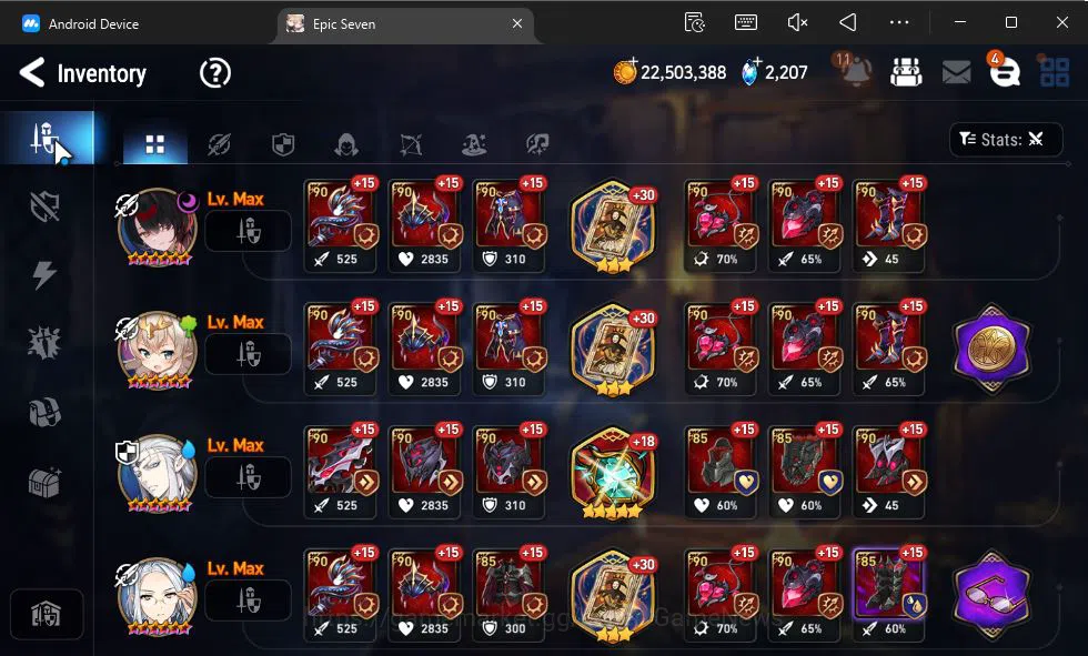 Epic Seven Accounts GLOBAL Unverif|NewEra|13 ML(Rhianna and Luciella,L image 11
