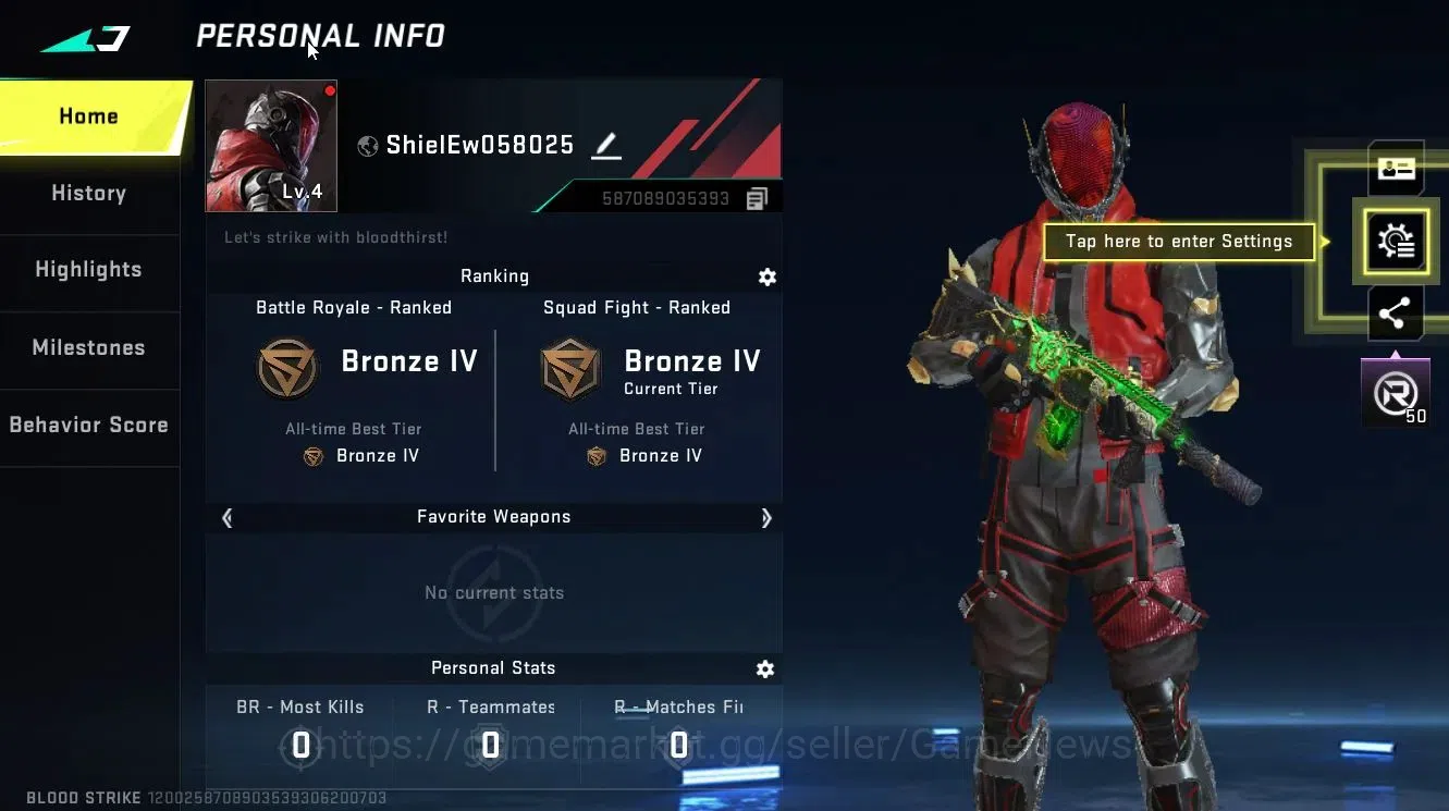 Blood Strike Accounts ASIA|ULTRA [SCAR-Force of Nature]|Legendary [Origi image 2