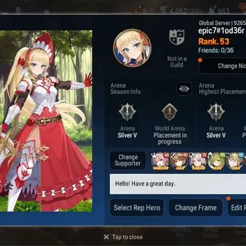 Epic Seven Accounts High-End Global Unverif | 5 ML (NM Luna,SB Aramintha,AVildred,Etc.) | PoH+Bless ON | SS 663 | Stigma