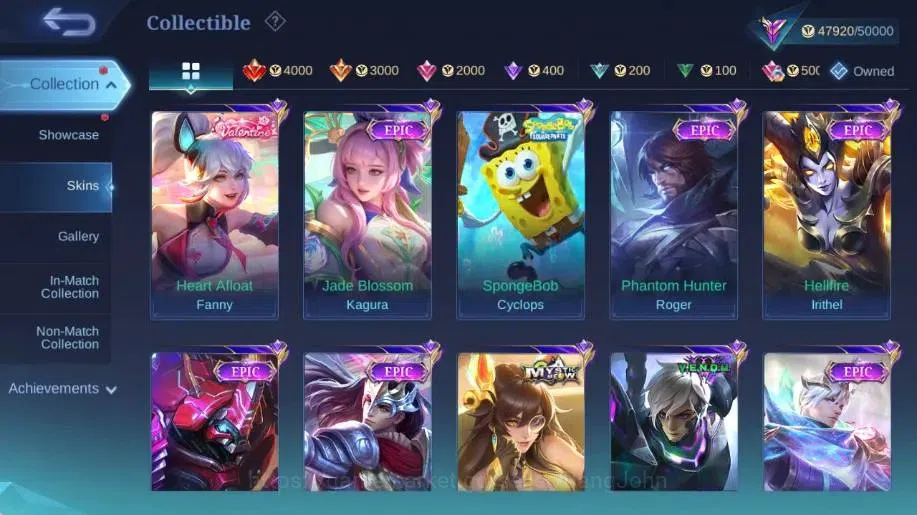 Mobile Legends: Bang Bang Accounts Global|Skin 197|Renowned|KOF Karina,Sanrio Angela+ image 7
