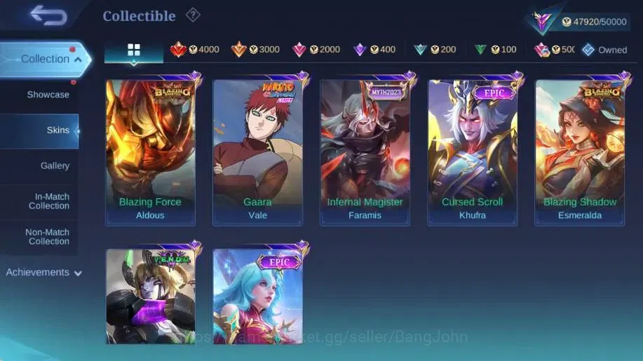 Mobile Legends: Bang Bang Accounts Global|Skin 197|Renowned|KOF Karina,Sanrio Angela+ image 9