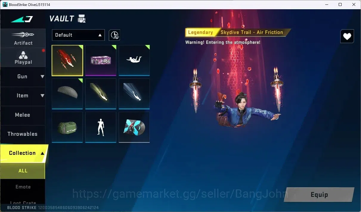 Blood Strike Accounts ASIA | 1 ULTRA MELEE: Lightblade - Dark Force|1 Le image 5
