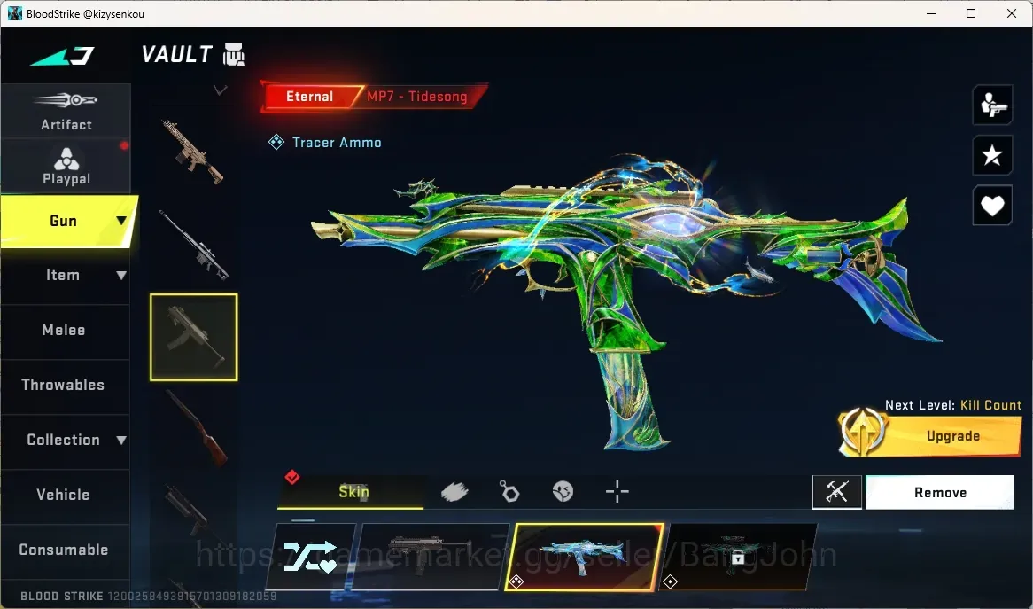 Blood Strike Accounts Collab Skin ASIA | 2 Eternal Gun:MP7-Tidesong Lv3&D.Eagle|Ultra Consumable|6 Collab Gun|10 Ultra 1
