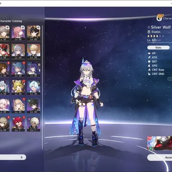 Honkai Star Rail Accounts Others Asia|TL 47|4 Limited|SW Lv 999,Jingliu,Rappa,Dante|Selector On|1 Golden Companion