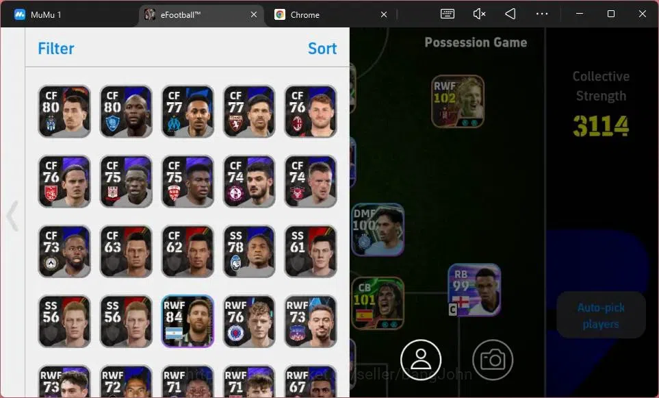 eFootball Accounts ANDROID|PW 3114|Epc Marcelo CollabNaruto|Epc Rober image 3