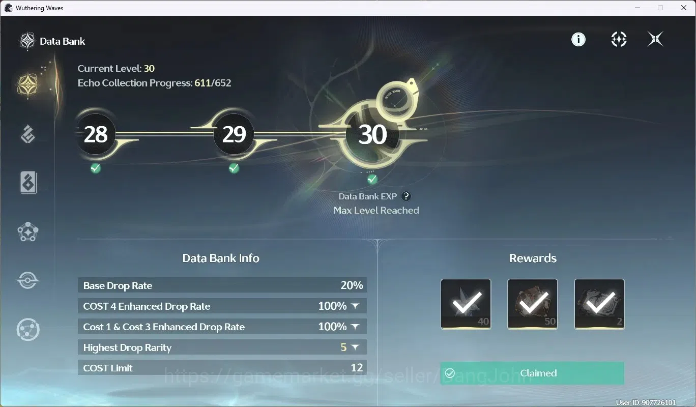 Wuthering Waves Accounts SEA|UL 53|Rank 6|2 Char Limit [Cartethyia RC4+(Sig image 15