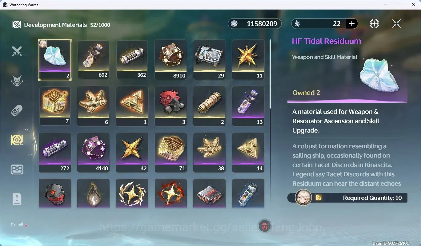 Wuthering Waves Accounts SEA|UL 53|Rank 6|2 Char Limit [Cartethyia RC4+(Sig image 9