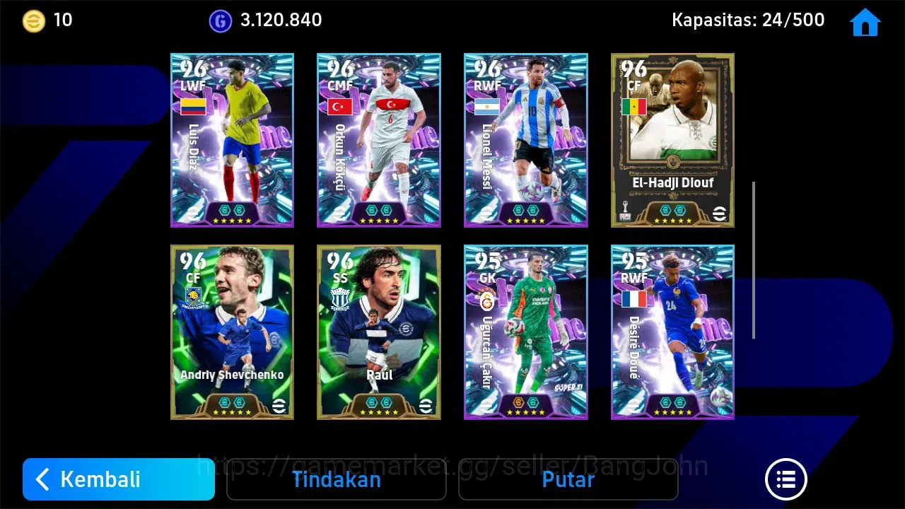 eFootball Accounts ANDROID|PW 3183|Epic Cafu, Yaya T, L Matthaus, O K image 4