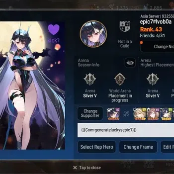 Epic Seven Accounts Starter Global Unverif | Best Starter 5ML (SN Yulha,TR Elvira,A Tywin,Etc.) | PoH ON | SS 2.6K | Stigma