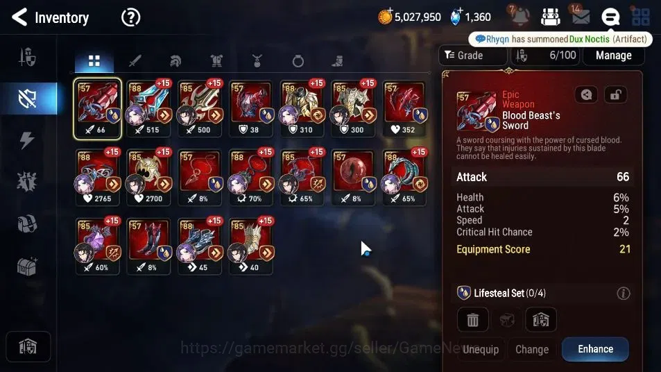 Epic Seven Accounts GLOBAL UnVerif|New Era|3 ML(Rhiana & Luciel,Specte image 13