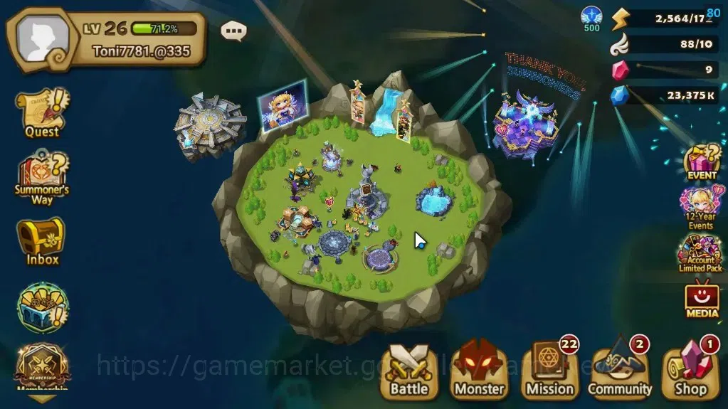 Summoners War: Sky Arena Accounts ASIA|Lv 26|Ready Gacha|115 12-YSC + 160 11-YSC + 3 image 1