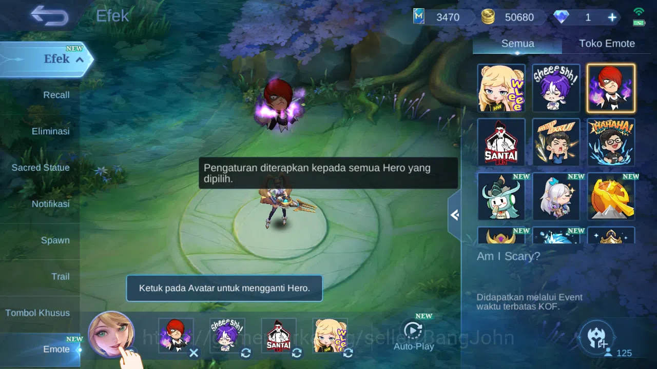 Mobile Legends: Bang Bang Accounts Others Hero 125 Skin 334 | Legend Gusion | KOF Chou, Guin | CC Ling | Aspirant Fanny 16