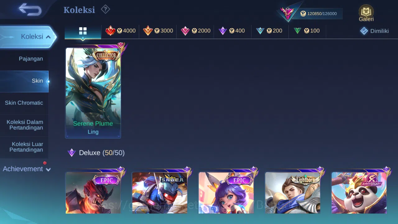 Mobile Legends: Bang Bang Accounts Others Hero 125 Skin 334 | Legend Gusion | KOF Chou, Guin | CC Ling | Aspirant Fanny 7