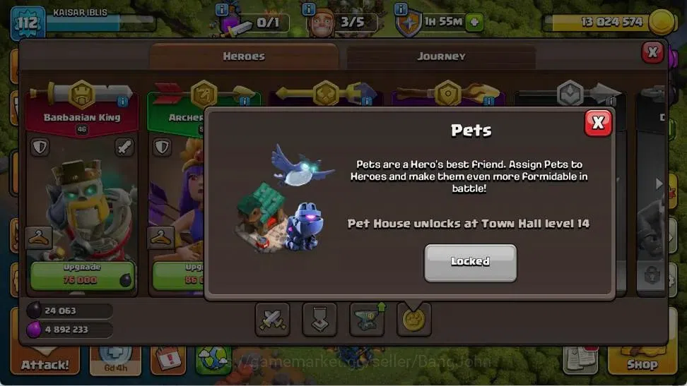 Clash of Clans Accounts Global |TH 12-BH 9|LVL 112|BK 46,AQ 50,MP 25,GW 30 image 10