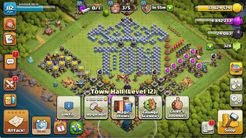 Clash of Clans Accounts Global |TH 12-BH 9|LVL 112|BK 46,AQ 50,MP 25,GW 30 image 2