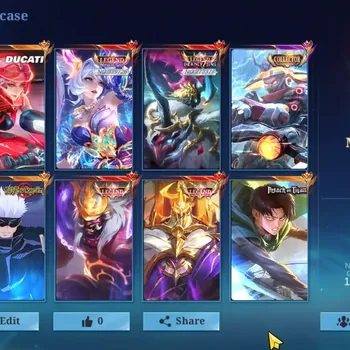 Mobile Legends: Bang Bang Accounts Collector Hero 133|Skin 571|Ex Immo 112|Legend Layla,Alpha,Johnson,Franco|Naruto