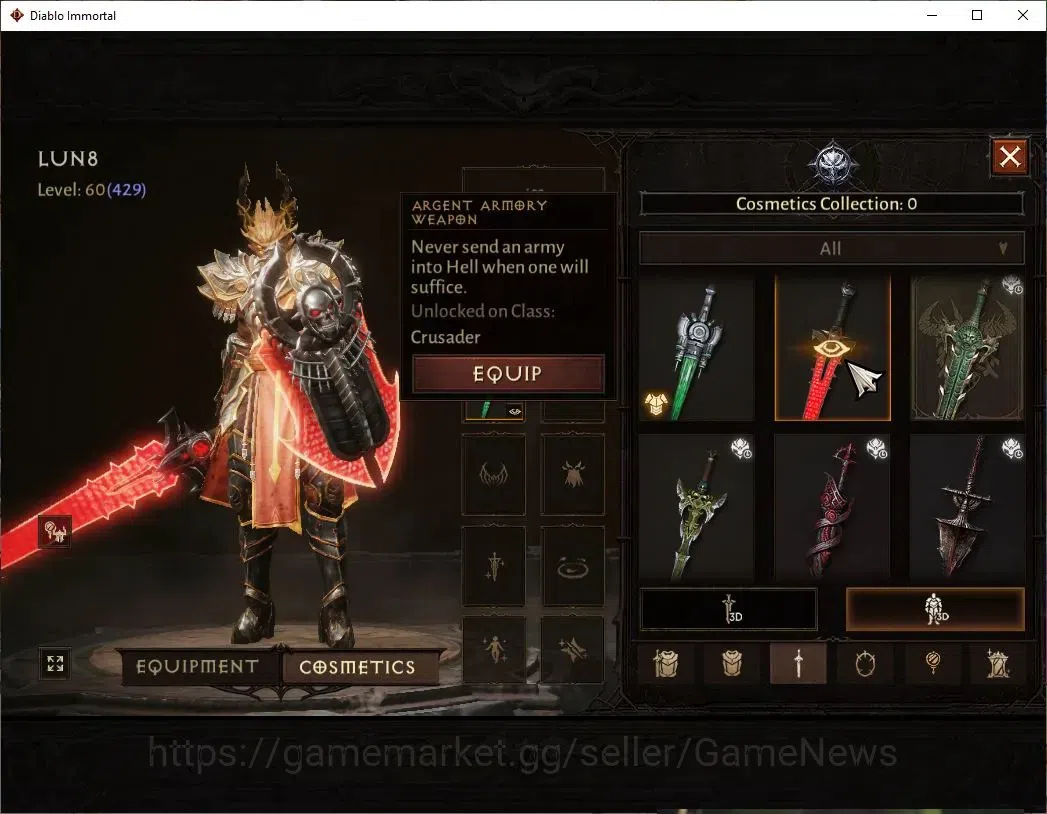 Diablo Immortal Accounts EU - Sescheron|CS ON|Lv60(429)|Crusader|CR 33k|Res image 10