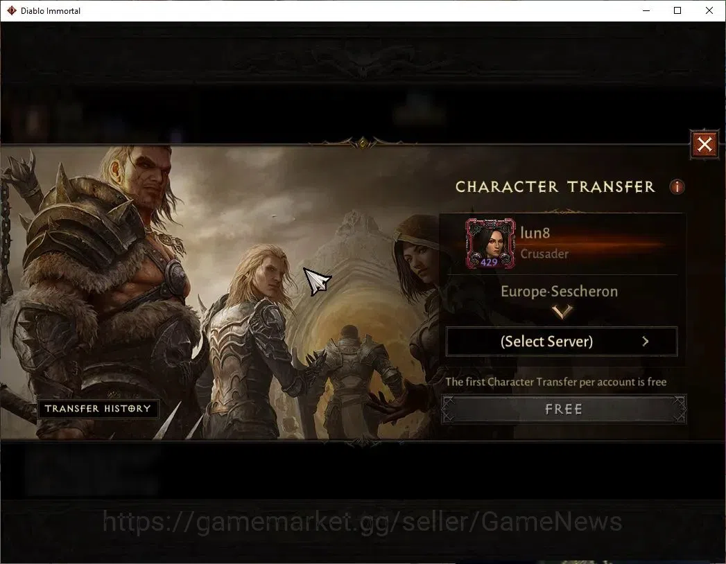 Diablo Immortal Accounts EU - Sescheron|CS ON|Lv60(429)|Crusader|CR 33k|Res image 2