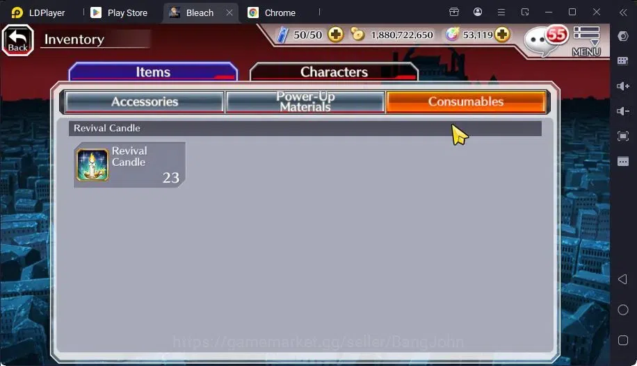 Bleach: Brave Souls Accounts Mid-Tier GLOBAL | 50K ORB+MidGame | Gin FierceBattle,Gremmy9TH,Rangiku Swimsuit,Zangetsu 12