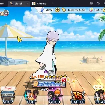 Bleach: Brave Souls Accounts Mid-Tier GLOBAL | 50K ORB+MidGame | Gin FierceBattle,Gremmy9TH,Rangiku Swimsuit,Zangetsu