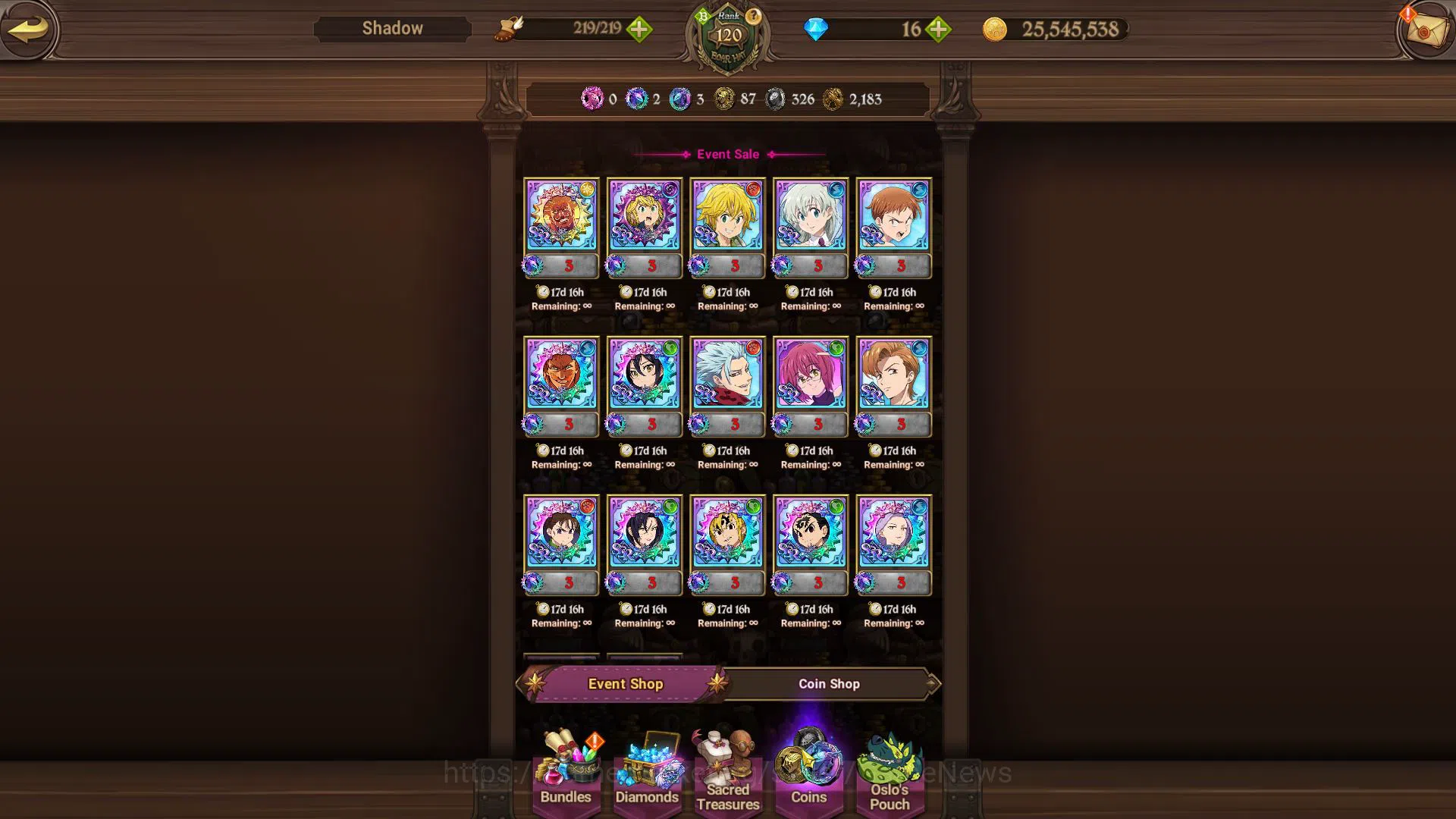 The Seven Deadly Sins: Grand Cross Accounts Asia|4,9M CC|2 LR+5 UR+Collab [Tensura,TOG,Overlor image 14
