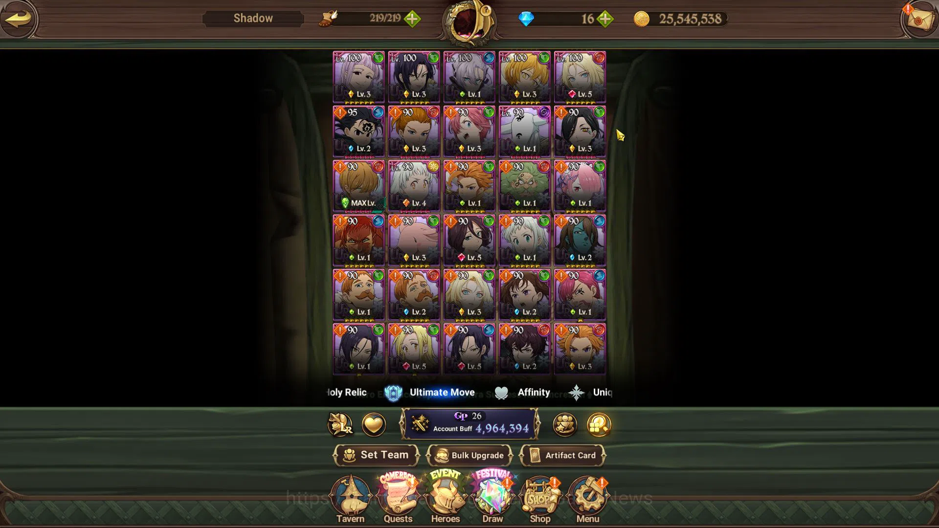 The Seven Deadly Sins: Grand Cross Accounts Asia|4,9M CC|2 LR+5 UR+Collab [Tensura,TOG,Overlor image 7