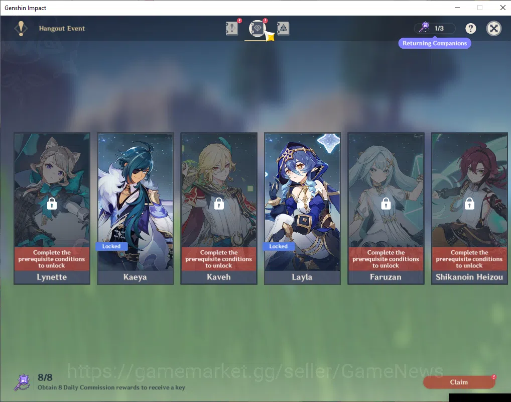 Genshin Impact Accounts ASIA|AR 56|7 Limited +4(*5Weapon)|Neuvillete+Sign, image 4