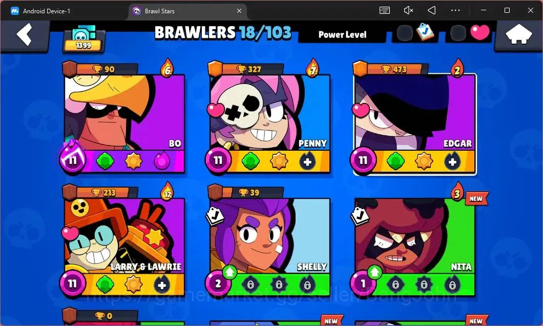 Brawl Stars Accounts Global | 1399 Thropy|18 Brawler|1 Max Hypercharge image 5