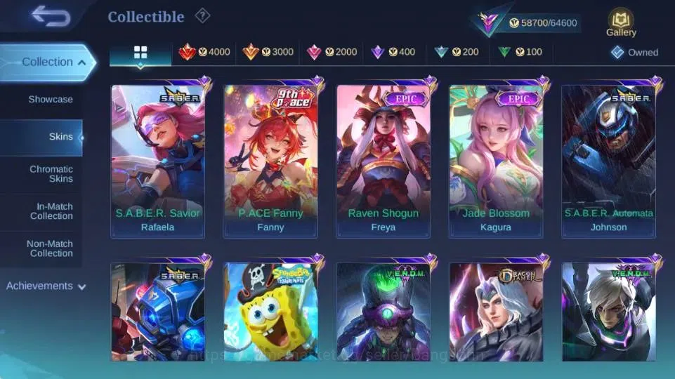 Mobile Legends: Bang Bang Accounts Global|Hero 132|Skin 265|Renowned|STAR Hayabusa+Le image 10