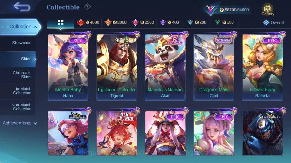 Mobile Legends: Bang Bang Accounts Global|Hero 132|Skin 265|Renowned|STAR Hayabusa+Le image 11