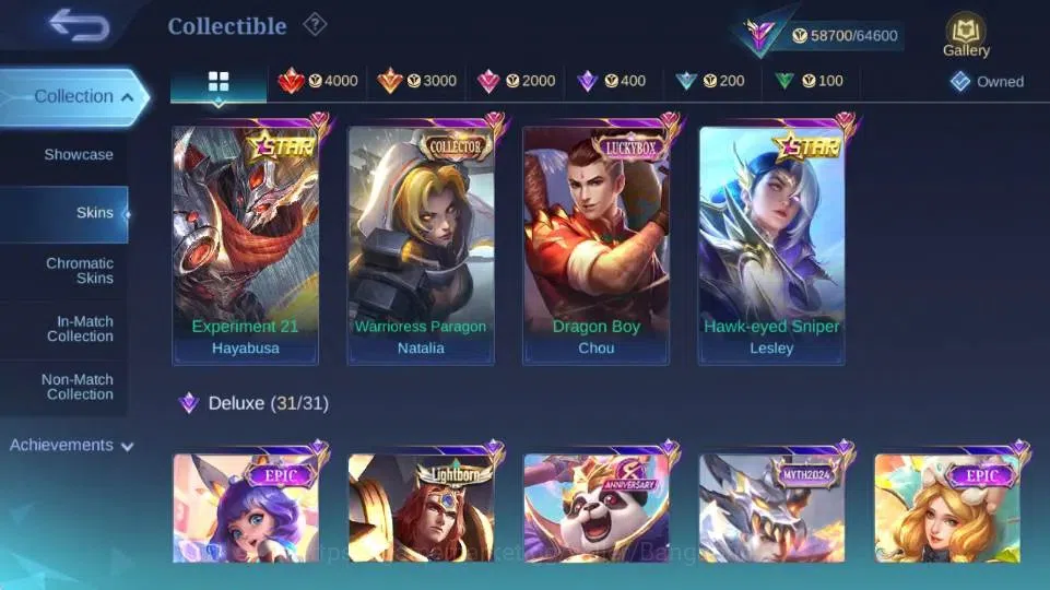 Mobile Legends: Bang Bang Accounts Global|Hero 132|Skin 265|Renowned|STAR Hayabusa+Le image 12