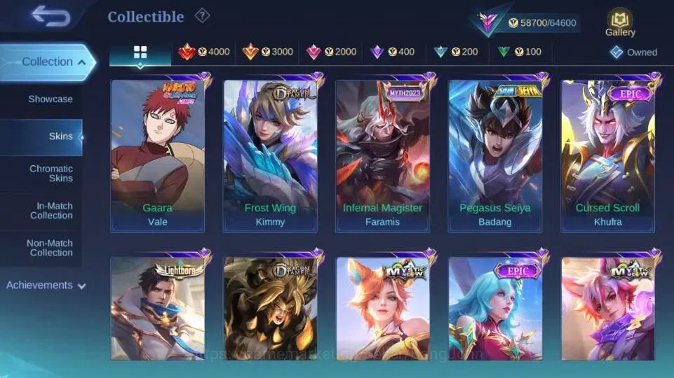 Mobile Legends: Bang Bang Accounts Global|Hero 132|Skin 265|Renowned|STAR Hayabusa+Le image 7