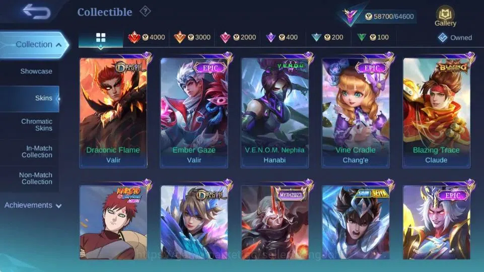 Mobile Legends: Bang Bang Accounts Global|Hero 132|Skin 265|Renowned|STAR Hayabusa+Le image 8