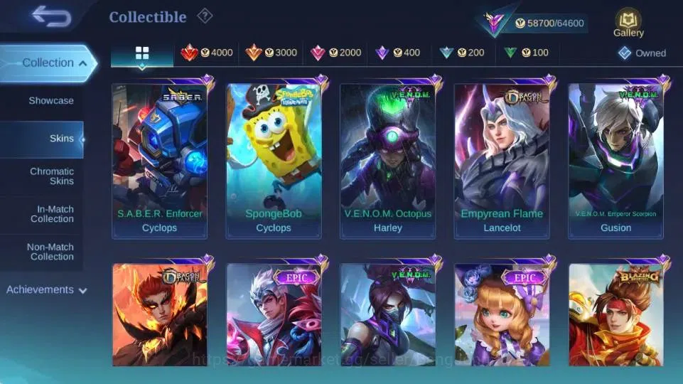 Mobile Legends: Bang Bang Accounts Global|Hero 132|Skin 265|Renowned|STAR Hayabusa+Le image 9