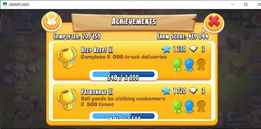 Hay Day Accounts Level 37 | Barn Storage 1000 + Silo Storage 500 | 157,2k Coins,13 Dm |CN ON|Log Supercell ID|Take 9