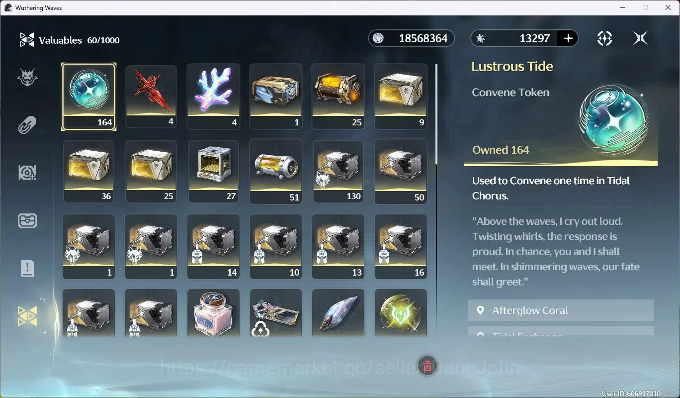 Wuthering Waves Accounts EU|UL 49|Rank 5|2 Char Limit [Lucy RC6, Rebecca]+S image 10