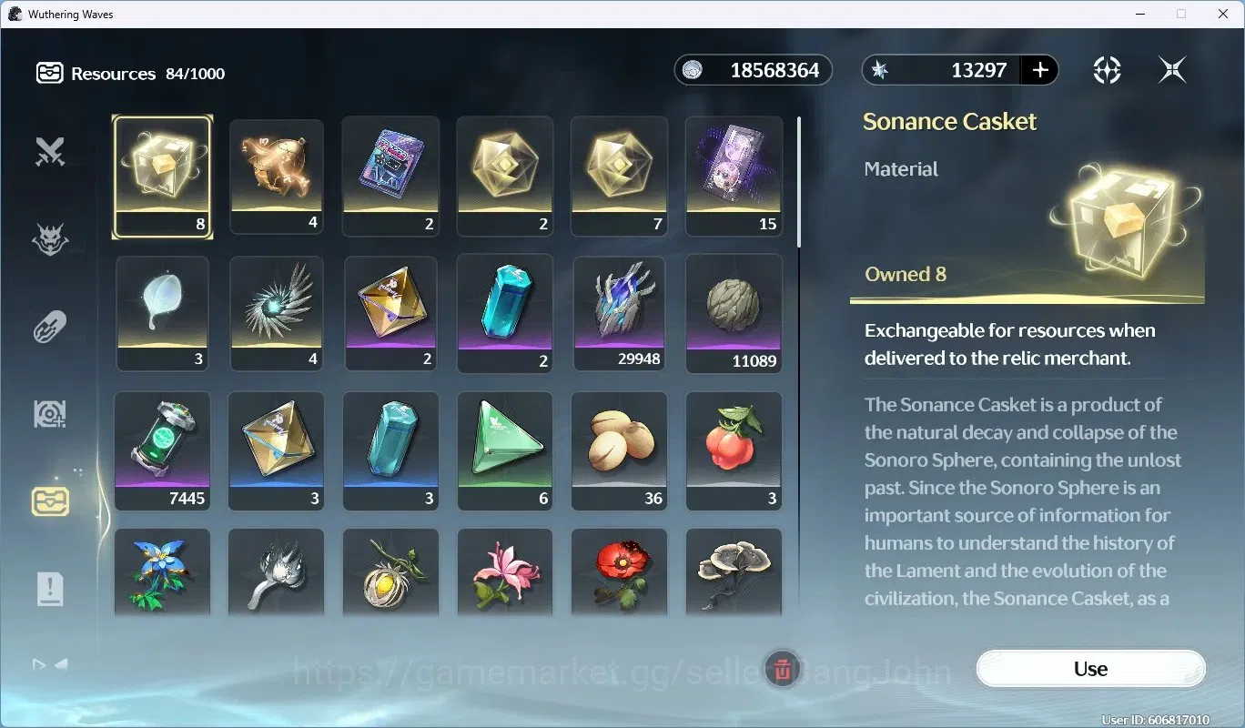 Wuthering Waves Accounts EU|UL 49|Rank 5|2 Char Limit [Lucy RC6, Rebecca]+S image 8