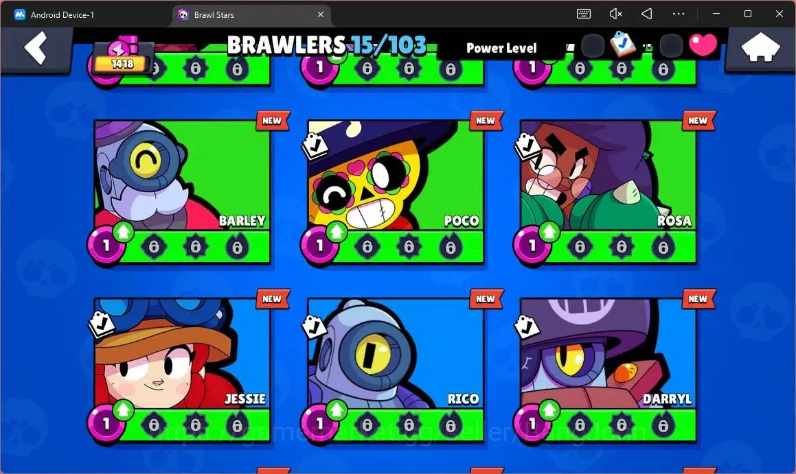 Brawl Stars Accounts Global |1418 Trophy |15 Brawler|1 Lv 11 (Edgar)|Sk image 6