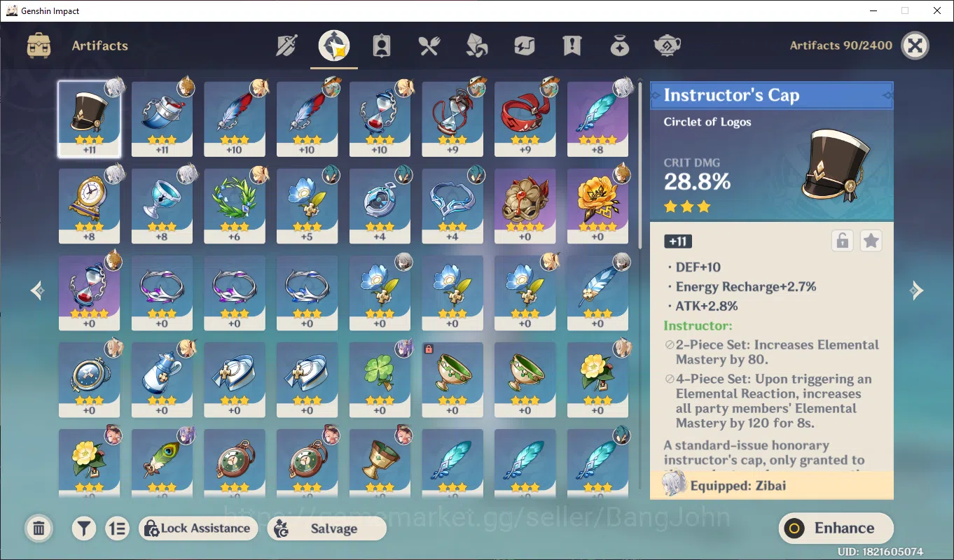 Genshin Impact Accounts ASIA | AR 25 | zibai fresh starter, more detail Ch image 4