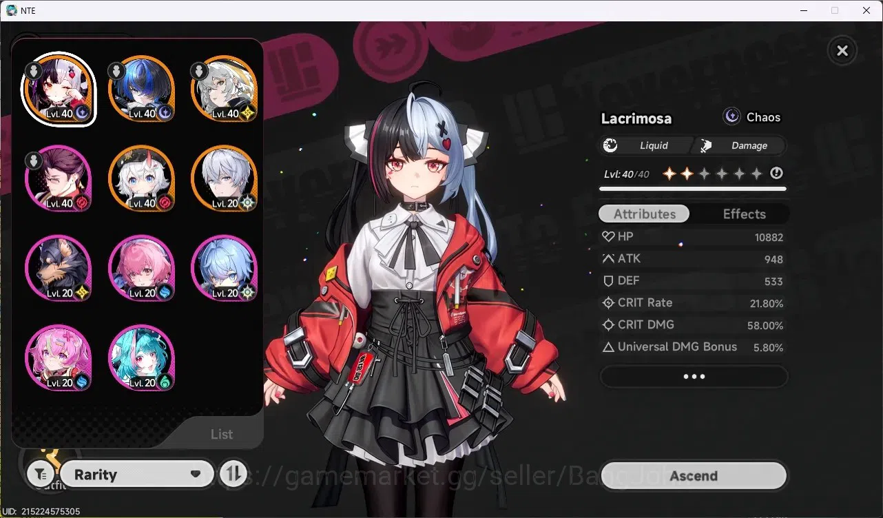 Neverness to Everness Accounts EU|Hunter Lv 22 |4 S-Class [Lacrimosa Awakend 1 +  image 2