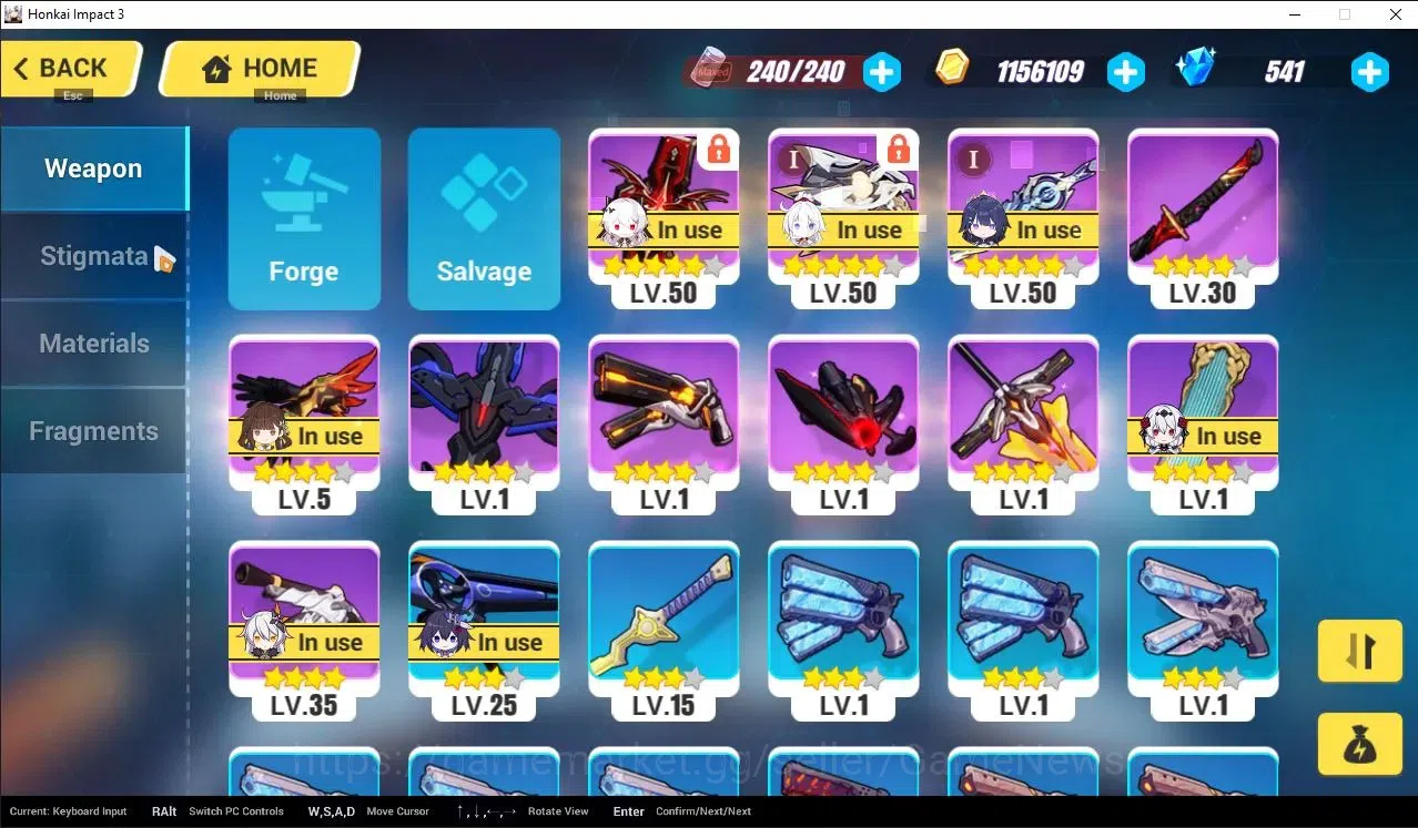 Honkai Impact 3rd Accounts SEA Lv70| 3 Fullset (Theresa Apocalypse LuVo, Raid image 7