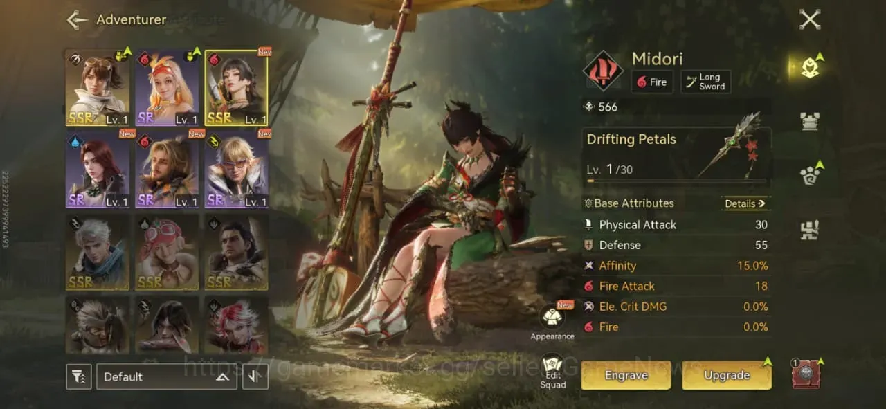 Monster Hunter Outlanders Accounts Starter APAC 1 | AR 4 | Fresh Starter 1 Limit Midori | MC Female |Login Garena| Check SS 1