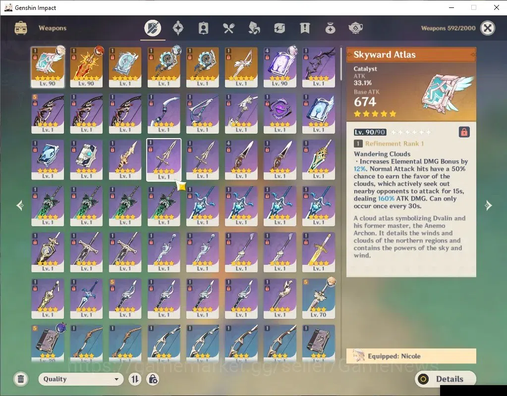 Genshin Impact Accounts Europe|AR 55|BD Unset|5 Limited+6(*5Wep)|(Mavuika, image 6