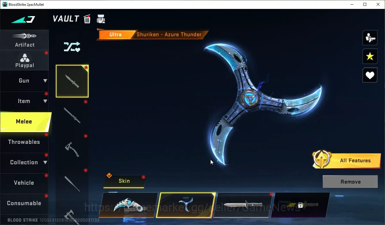 Blood Strike Accounts ASIA|MELE TalonKnife,Shuriken,LightBlade+15 ULTRA[ image 13